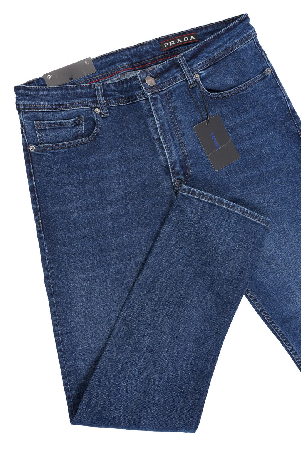Jean Prada Homme – 100% Coton – Coupe Normale – Bleu Jeans