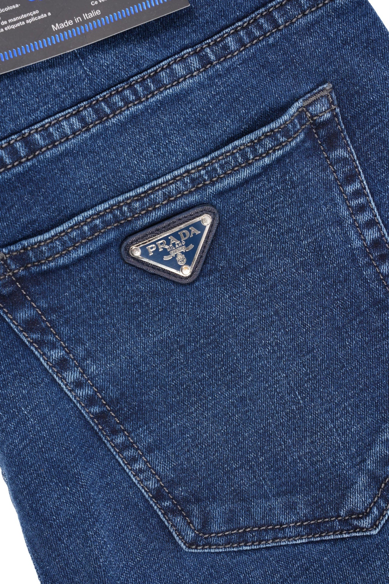 Jean Prada Homme – 100% Coton – Coupe Normale – Bleu Jeans