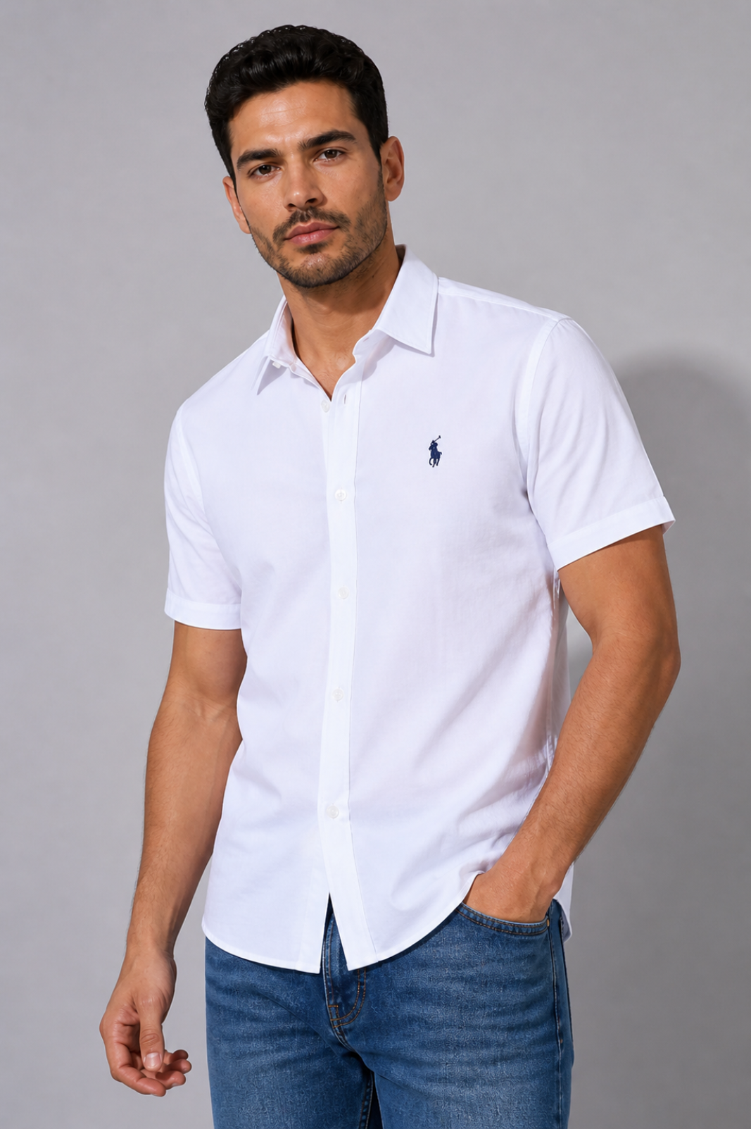 Pack 3 Chemise Homme – 100% Coton Léger – Manche Courte