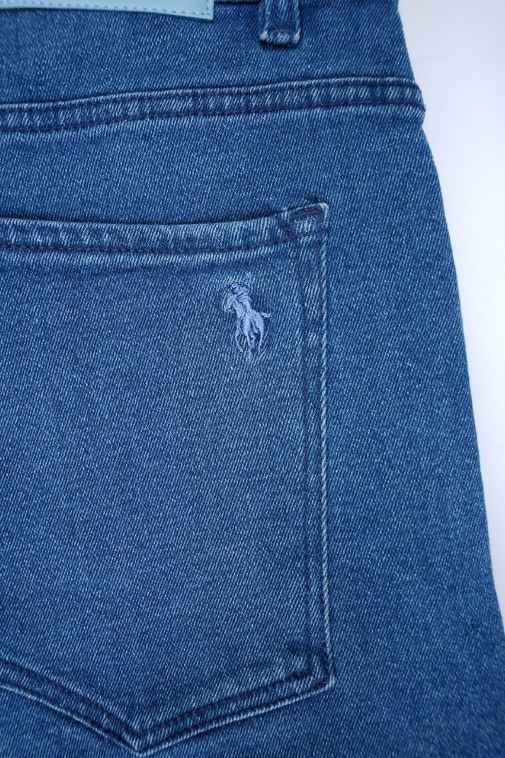 Jean Ralph Lauren – Coupe normale – Bleu vintage (100 % coton)