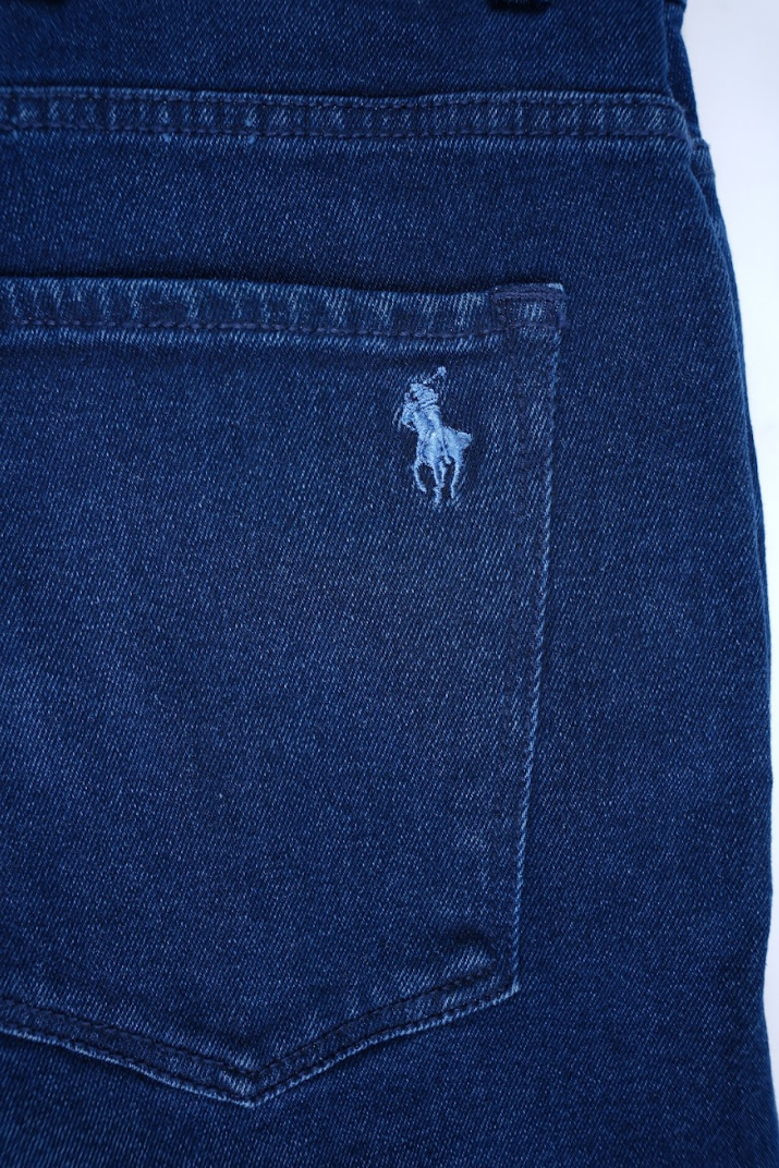 Jean Ralph Lauren – Coupe normale – Bleu marine (100 % coton)