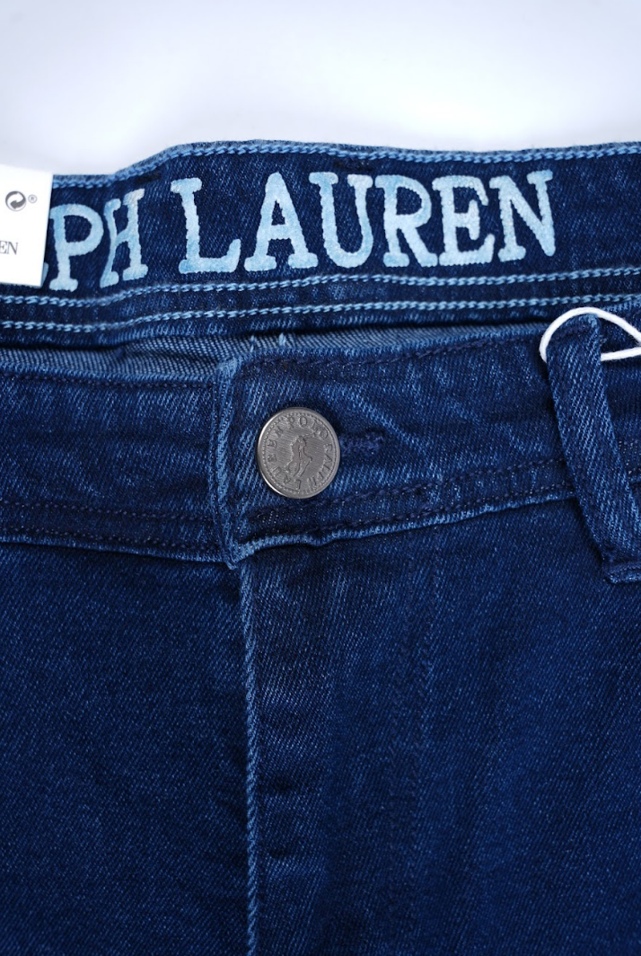 Jean Ralph Lauren – Coupe normale – Bleu marine (100 % coton)