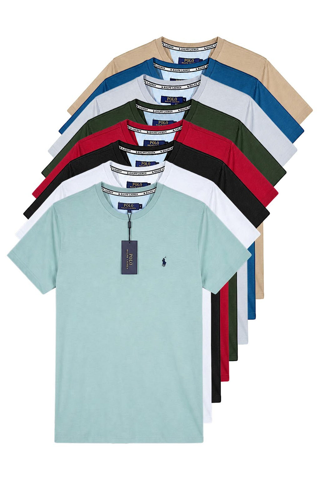 T-Shirt Ralph Lauren Homme – 100% Coton Premium – Coupe Confort – Multicolore