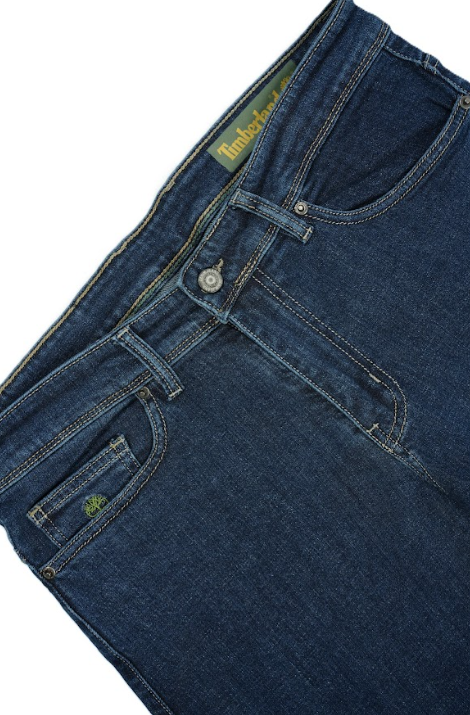 Jean Timberland Homme – 100% Coton – Bleu Foncé – Coupe Normale