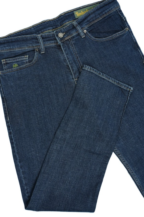 Jean Timberland Homme – 100% Coton – Bleu Foncé – Coupe Normale