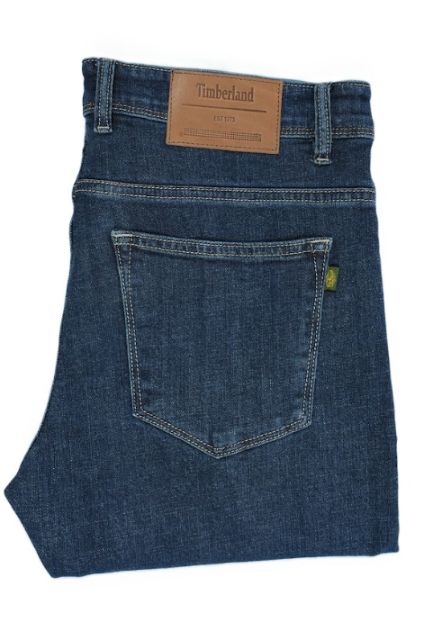 Jean Timberland Homme – 100% Coton – Bleu Foncé – Coupe Normale