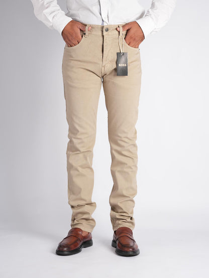 Pantalon Toile Homme 100% Coton Léger – Coupe Droite –  Nouvelle Saison