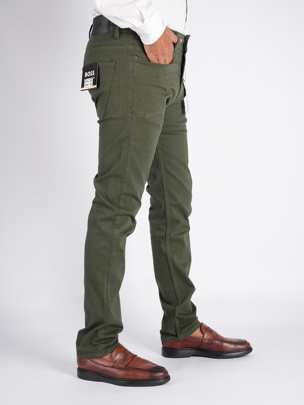 Pantalon Toile Homme 100% Coton Léger – Coupe Droite –  Nouvelle Saison