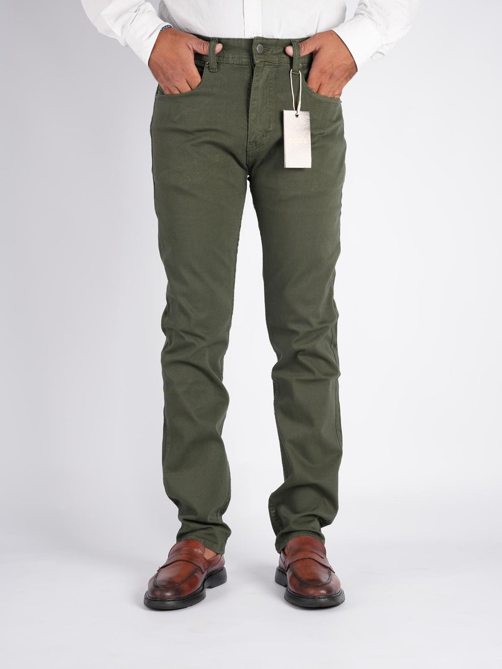 Pantalon Toile Homme 100% Coton Léger – Coupe Droite –  Nouvelle Saison