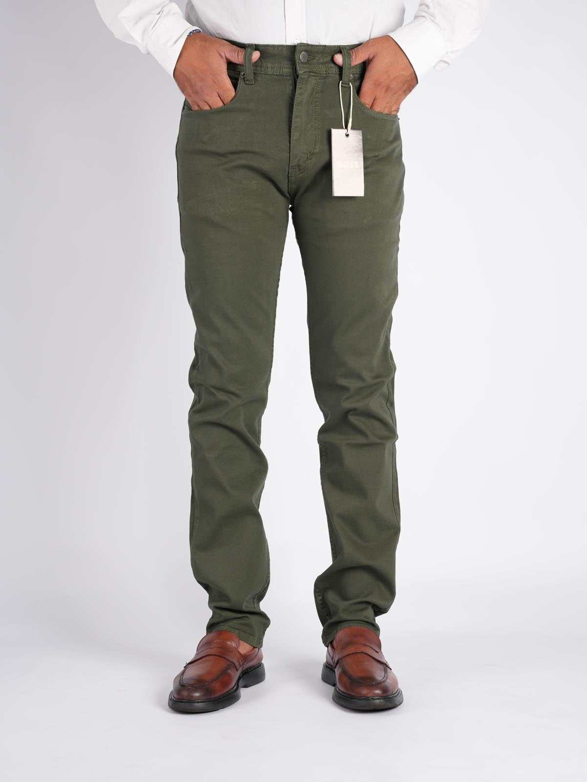 Pantalon Toile Homme 100% Coton Léger – Coupe Droite –  Nouvelle Saison