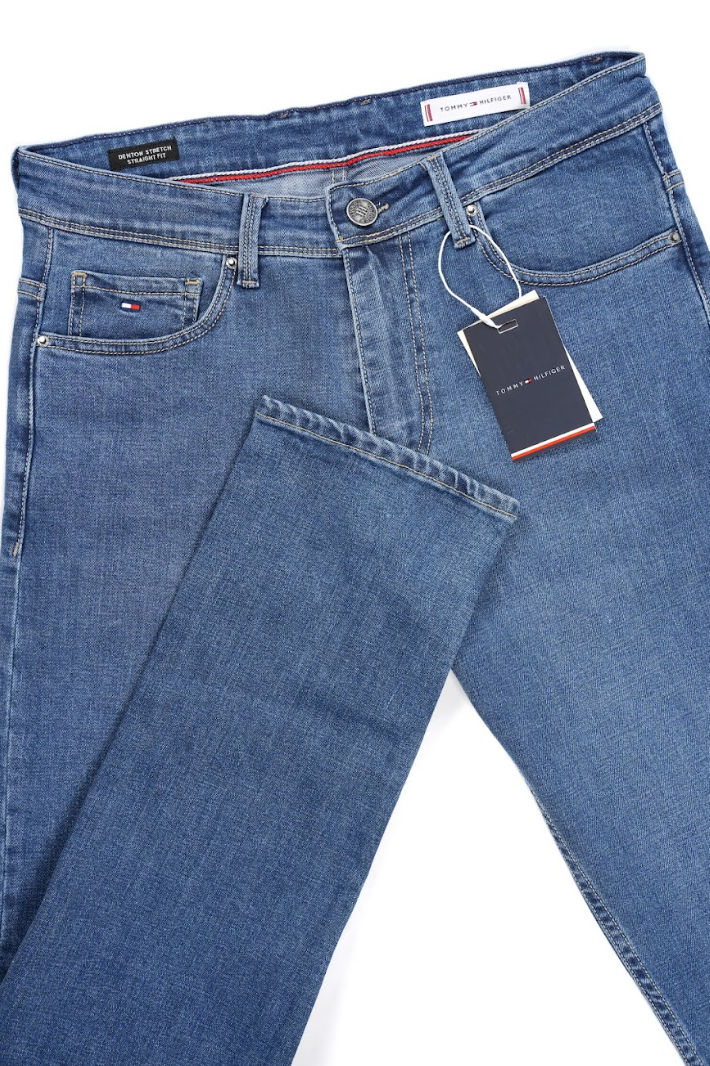 Jean Tommy Hilfiger Bleu Clair – Coupe Droite Regular