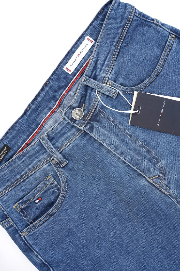 Jean Tommy Hilfiger Bleu Clair – Coupe Droite Regular