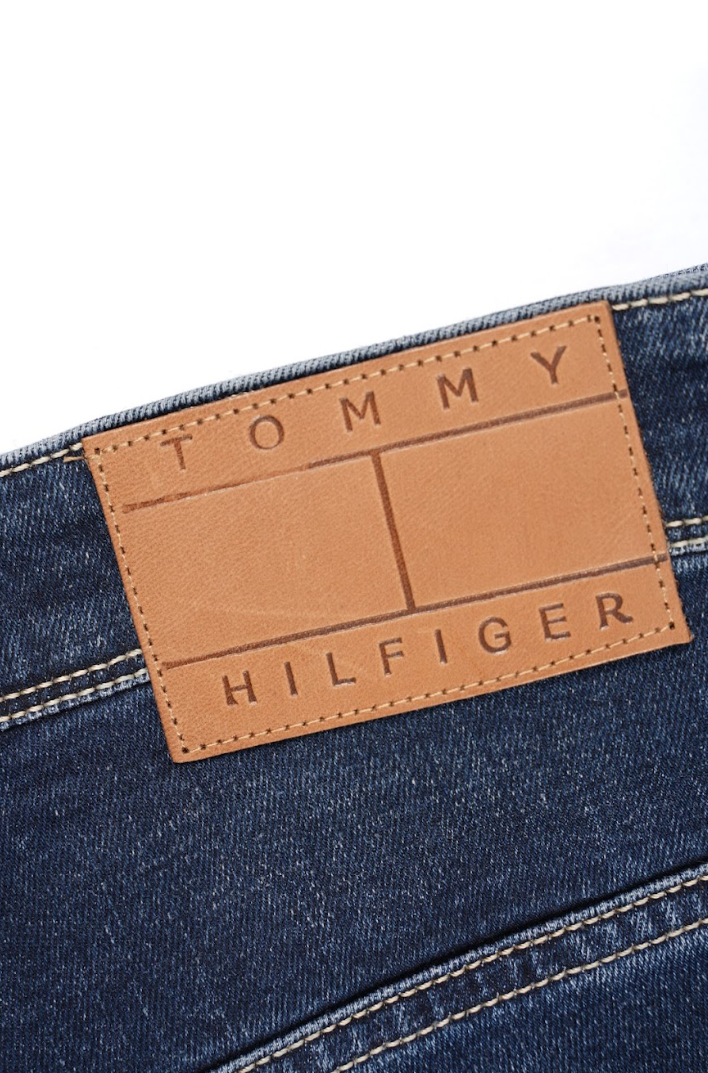 Jean Tommy Hilfiger Bleu Foncé Homme – Coupe Droite