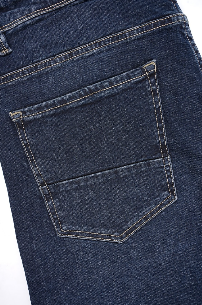 Jean Tommy Hilfiger Bleu Foncé Homme – Coupe Droite