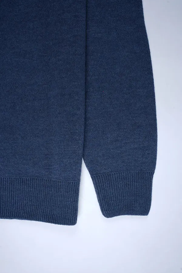 Pull Tommy Hilfiger Bleu – col zippé